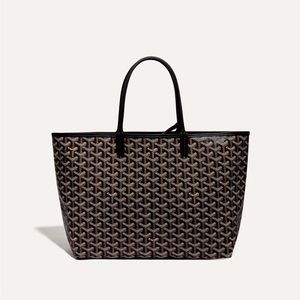 Black Goyard saint louis PM tote bag